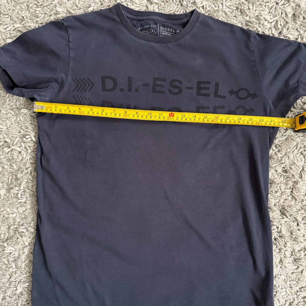 Diesel Black Graphic T-Shirt – Size XL